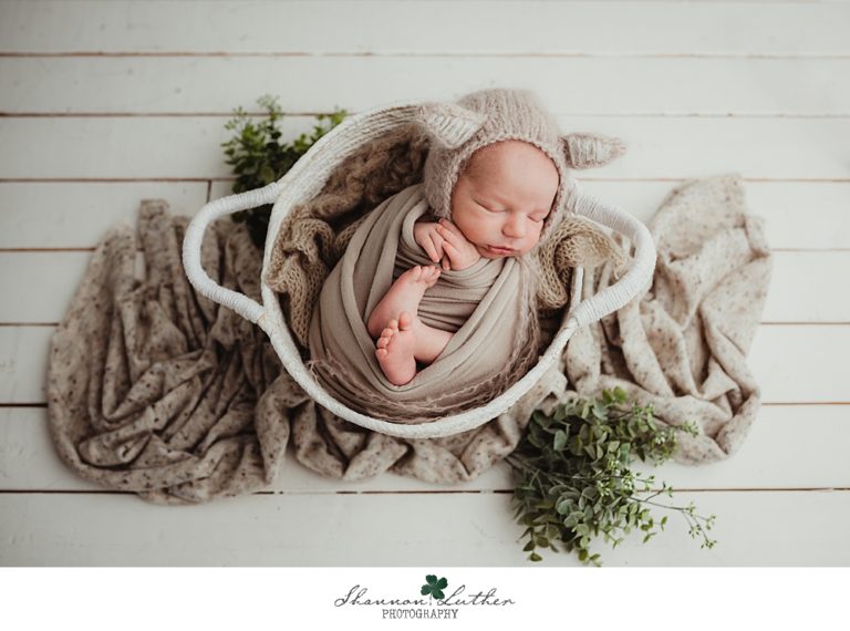 Calhoun Louisiana Newborn Portrait Photographer | Callan Newborn Studio Portrait Session