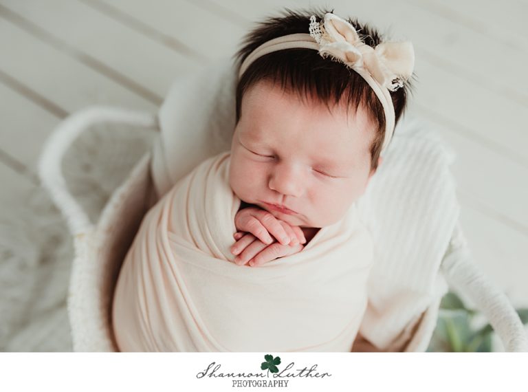 Monroe Louisiana Newborn Portrait Photographer | Miya Newborn Studio Portrait Session