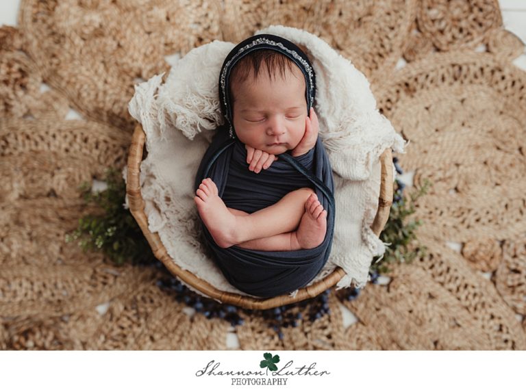Calhoun Louisiana Newborn Portrait Photographer | Farrah Newborn Studio Portrait Session