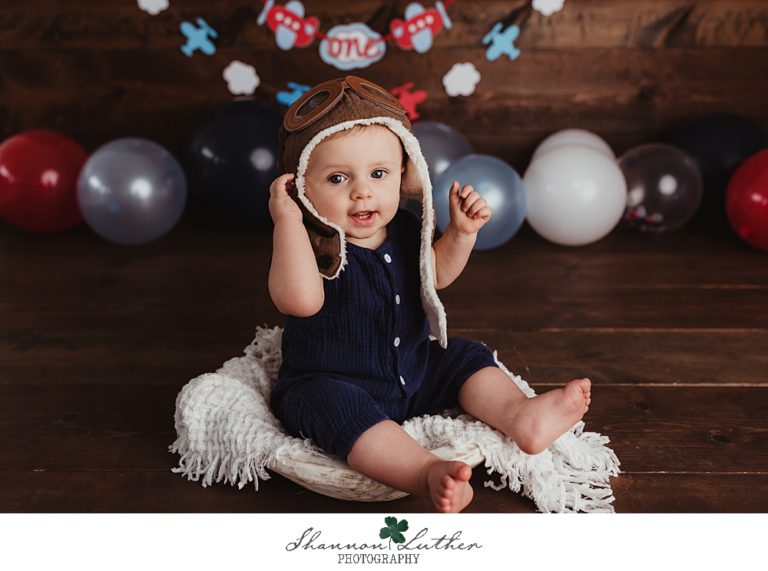 Oak Grove Louisiana Infant Portrait Photographer | Kreed 12 Month Milestone Studio Portrait Mini-Session
