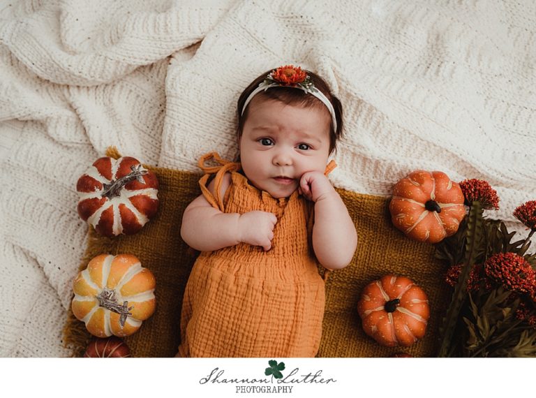 West Monroe Louisiana Infant Portrait Photographer | Conner 3 Month Milestone Studio Portrait Session
