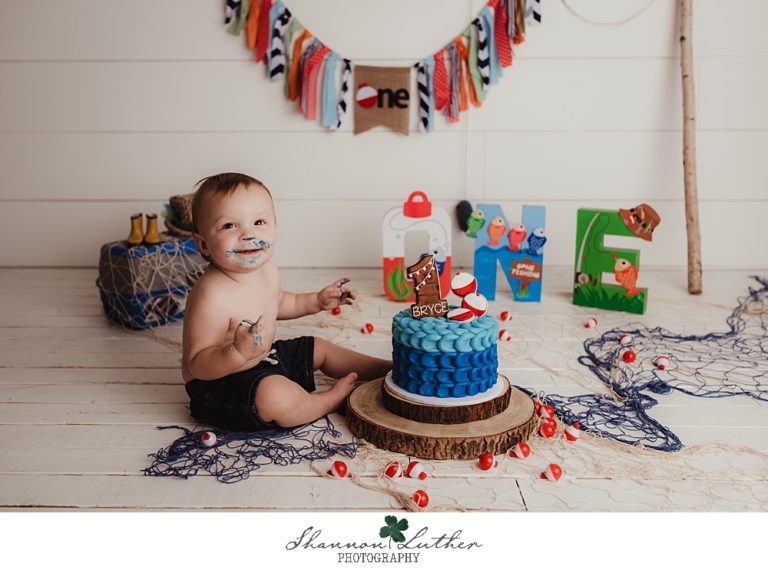 West Monroe Louisiana Infant Portrait Photographer | Bryce 12 Month Milestone Studio Portrait Session