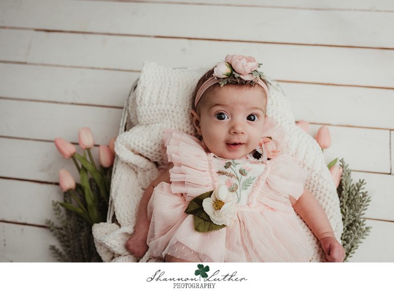 Calhoun Louisiana Infant Portrait Photographer | Farrah 3 Month Studio Portrait Session