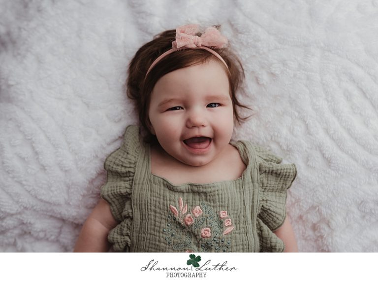 Monroe Louisiana Infant Portrait Photographer | Miya 6 Months Studio Portrait Mini-Session