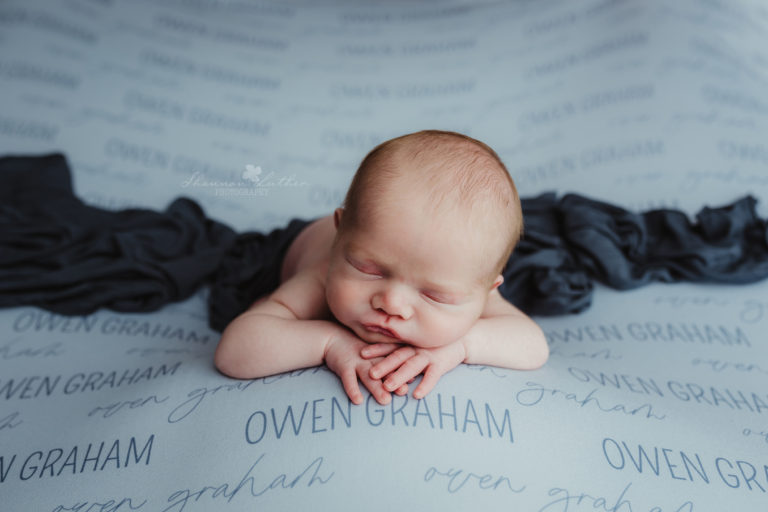Monroe Louisiana Newborn Portrait Photographer | Owen Newborn Studio Portrait Session Sneak Peek
