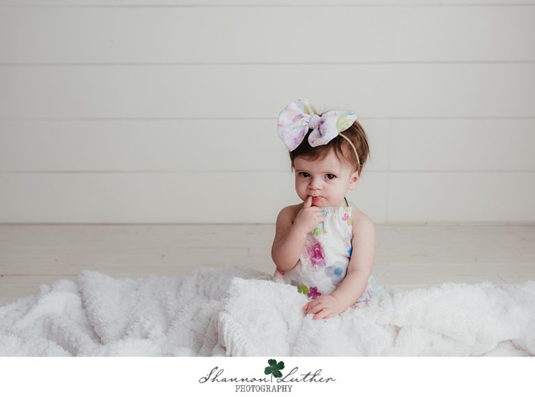 West Monroe Louisiana Infant Portrait Photographer | Oaklynn 9 Month Studio Portrait Mini-Session