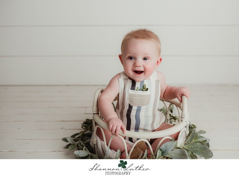 Oak Grove Louisiana Infant Portrait Photographer | Kalahan 6 Month Studio Portrait Mini-Session
