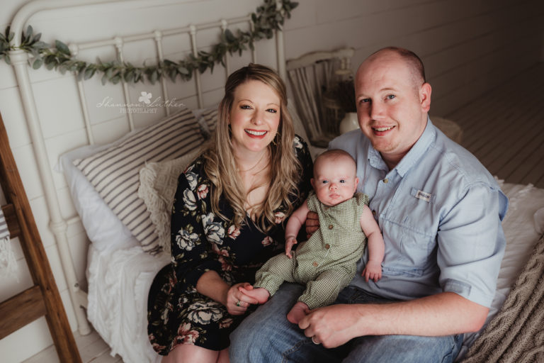 Monroe Louisiana Infant Portrait Photographer | Owen 3 Month Milestone Studio Portrait Session Sneak Peek