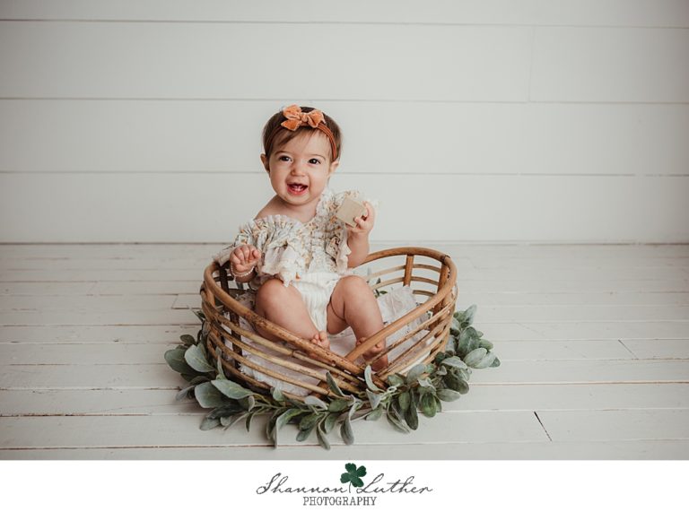 Calhoun Louisiana Infant Portrait Photographer | Farrah 9 Month Studio Portrait Session