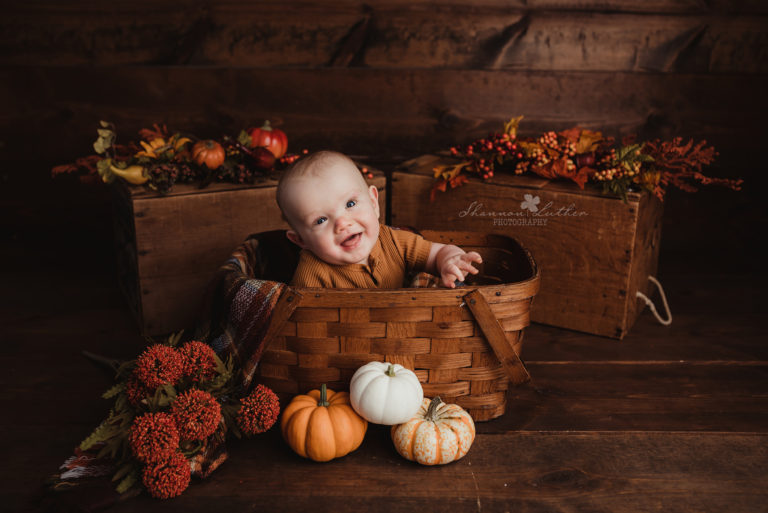Monroe Louisiana Infant Portrait Photographer | Owen 6 Month Milestone Studio Portrait Session Sneak Peek