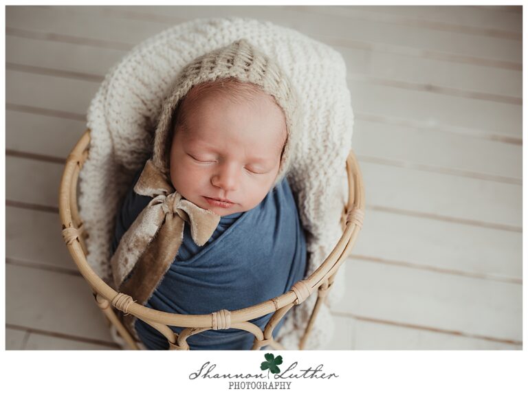 Ruston Louisiana Newborn Portrait Photographer | Charlie Newborn Studio Portrait Session