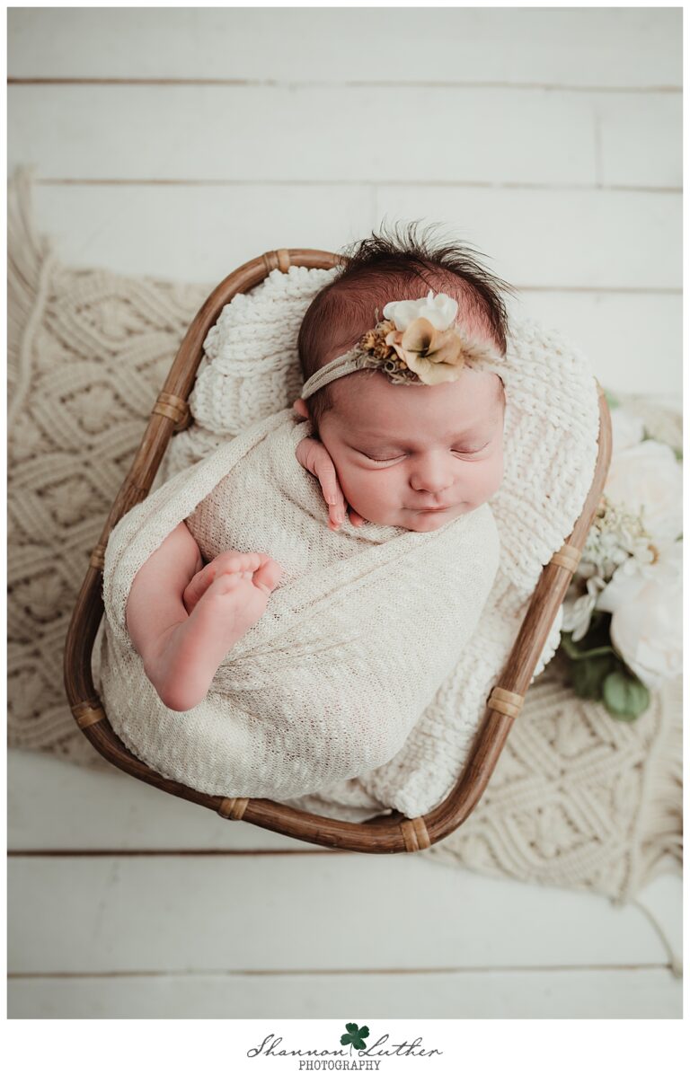 Choudrant Louisiana Newborn Portrait Photographer | Brooks Newborn Studio Portrait Mini-Session