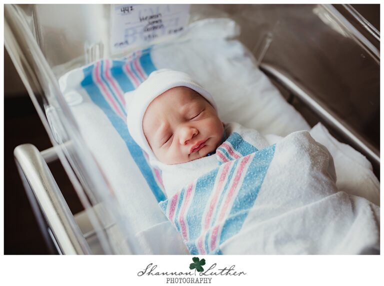 Collinston Louisiana Newborn Portrait Photographer | Colton Fresh 48 Hospital Session