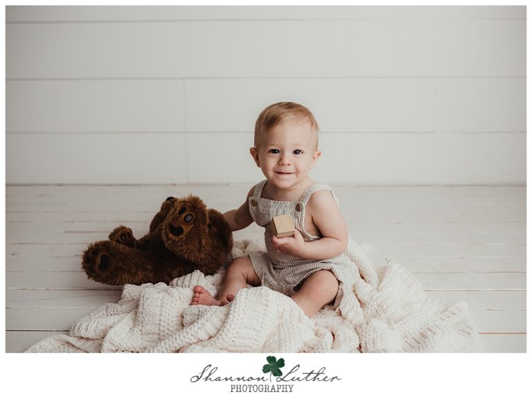 Monroe Louisiana Infant Portrait Photographer | Lincoln 12 Month Milestone Portrait Mini-Session