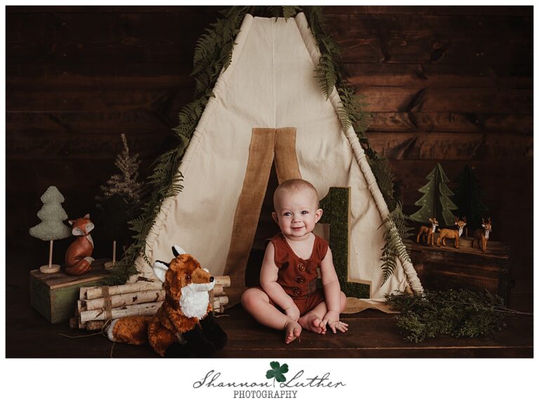 Marion Louisiana Infant Portrait Photographer | Broden 12 Month Milestone Portrait Mini-Session