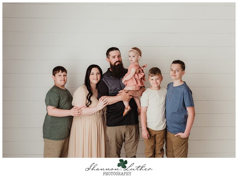 West Monroe Louisiana Family Portrait Photographer | Knighten Family Studio Portrait Session