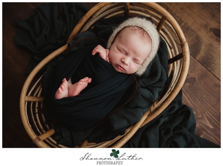 Monroe Louisiana Newborn Portrait Photographer | Benjamin Newborn Studio Portrait Session