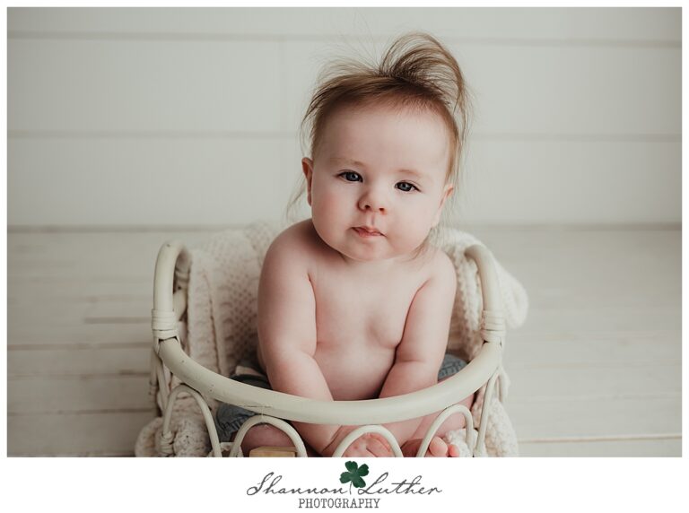 West Monroe Louisiana Infant Portrait Photographer | Rhett 6 Month Milestone Portrait Session