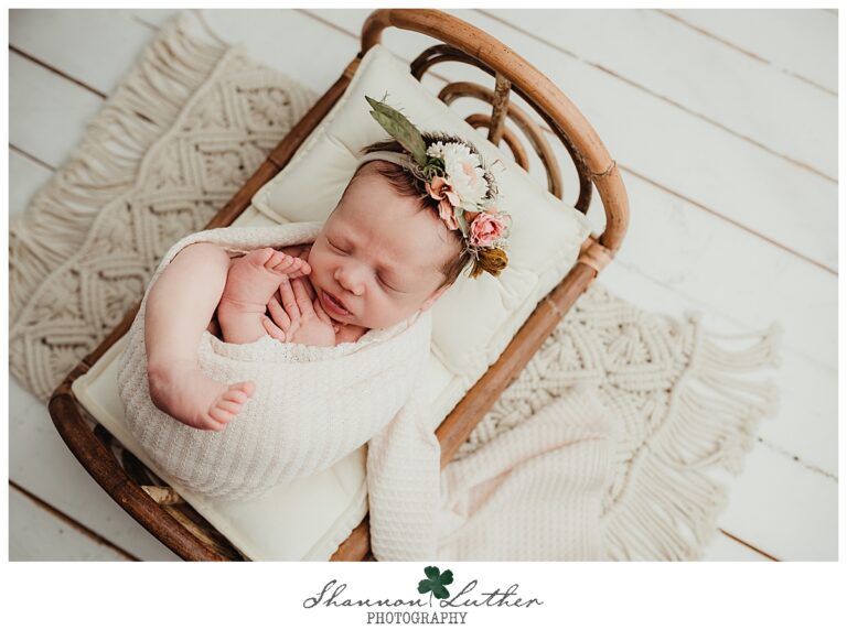 West Monroe Louisiana Newborn Portrait Photographer | Mia Newborn Studio Portrait Session