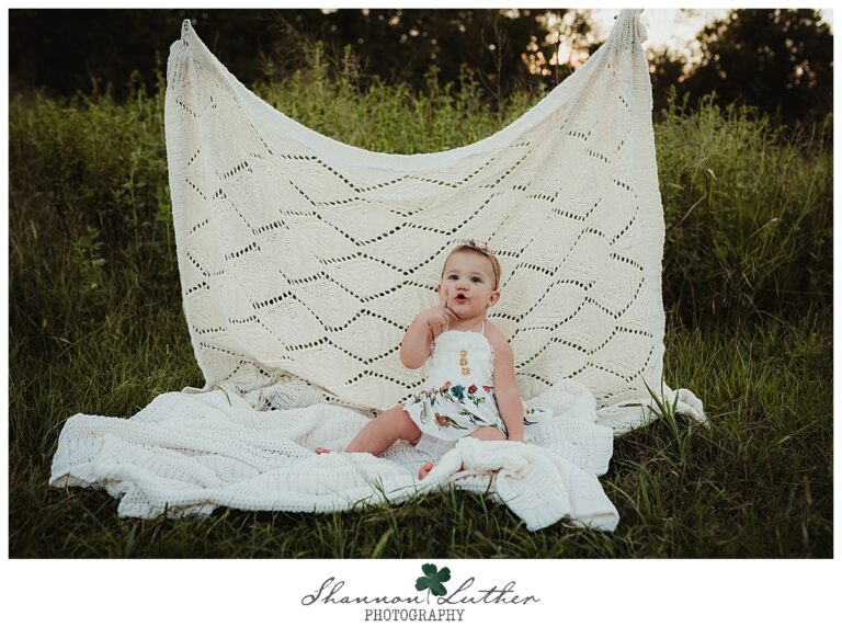 West Monroe Louisiana Infant Portrait Photographer | Zulie 12 Month Milestone Portrait Session