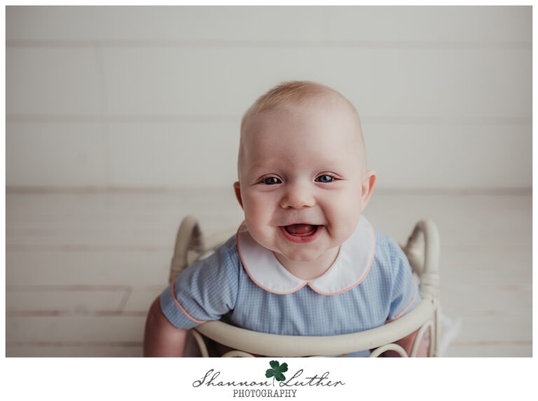 Wisner Louisiana Infant Portrait Photographer | Adler 6 Months Studio Portrait Session