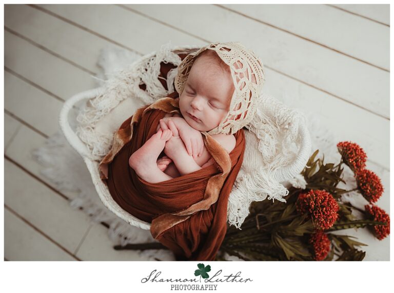 Calhoun Louisiana Newborn Portrait Photographer | Lillian Newborn Studio Portrait Session