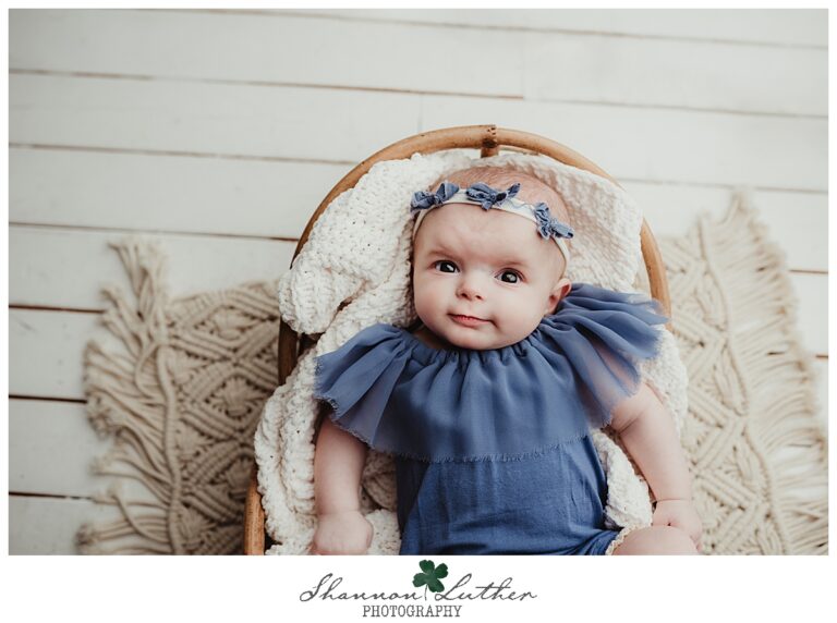 Calhoun Louisiana Infant Portrait Photographer | Lillian 3 Months Studio Portrait Mini-Session