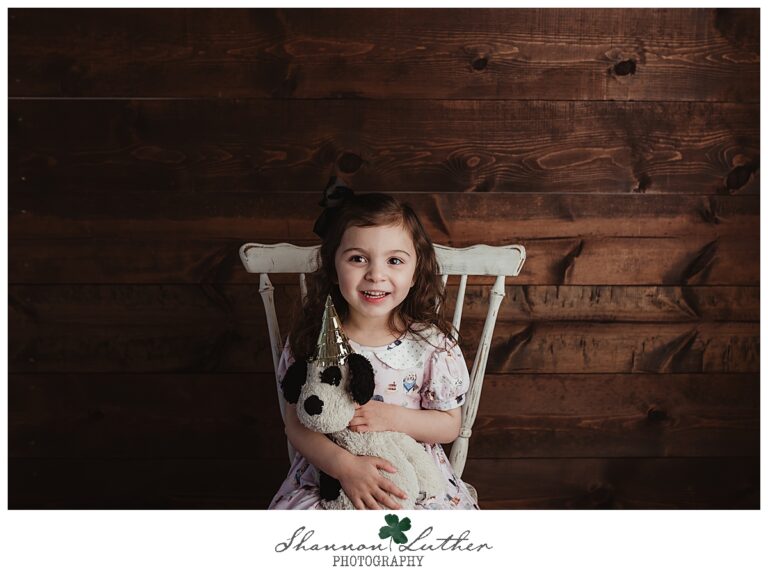 Sterlington Louisiana Family Portrait Photographer | Vada 4 Year Milestone Studio Portrait Mini-Session