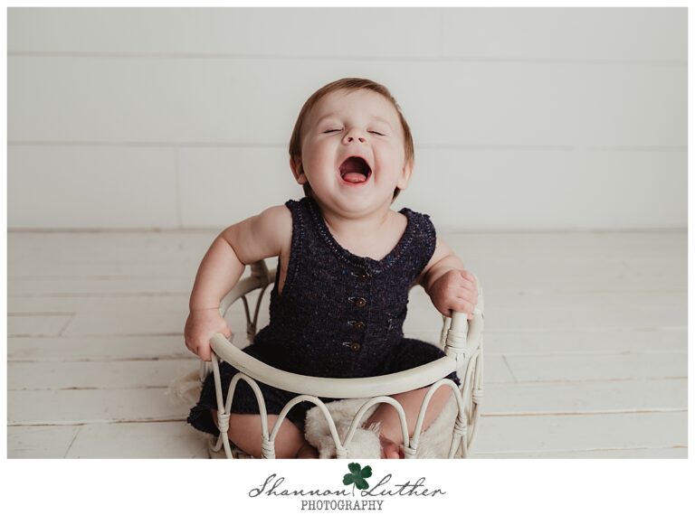 West Monroe Louisiana Infant Portrait Photographer | Silas 8 Months Studio Portrait Mini-Session