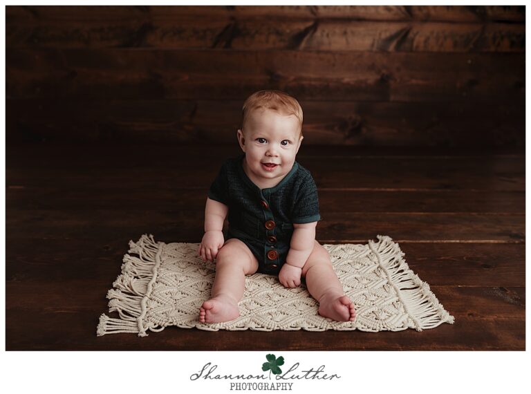 Monroe Louisiana Infant Portrait Photographer |  Davis 8 Months Studio Portrait Session