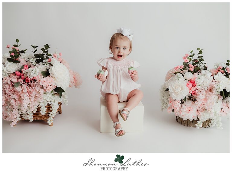 Oak Grove Louisiana Infant Portrait Photographer | Amelia 1 Year Studio Portrait Mini-Session