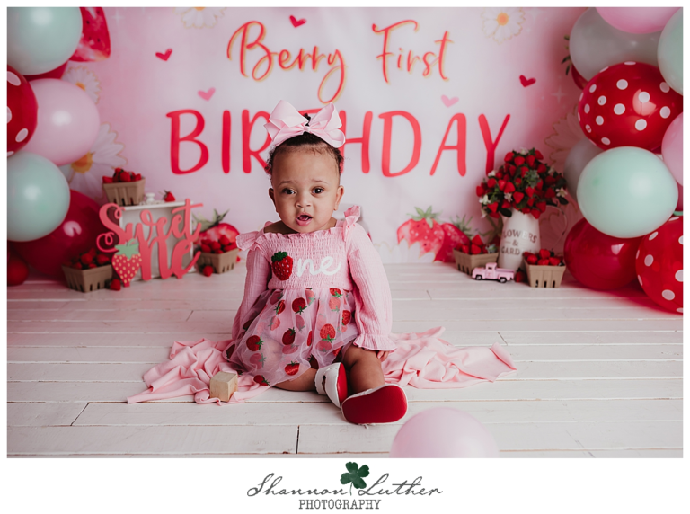 Monroe Louisiana Infant Portrait Photographer | Arya 12 Months Studio Portrait Mini-Session