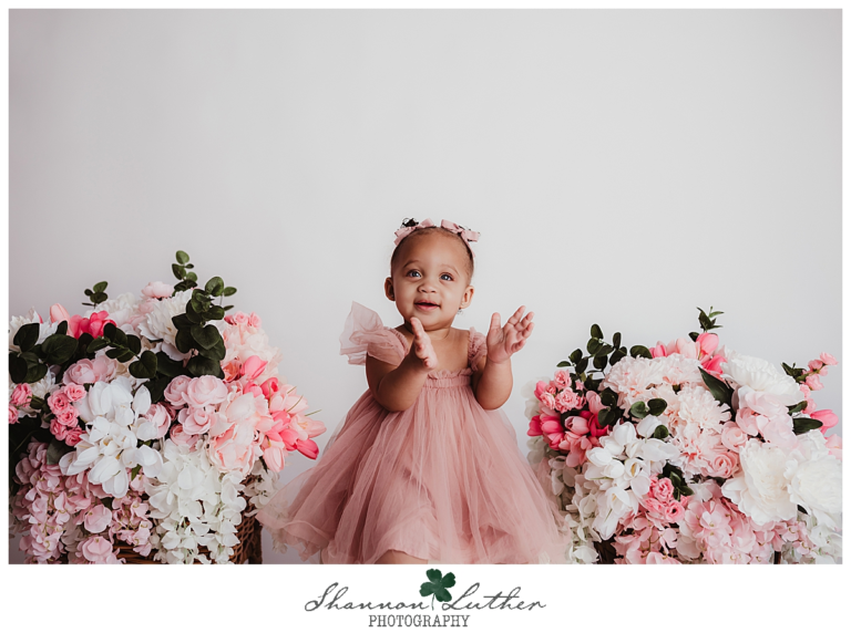 Monroe Louisiana Infant Portrait Photographer | Aviah 12 Months Studio Portrait Mini-Session