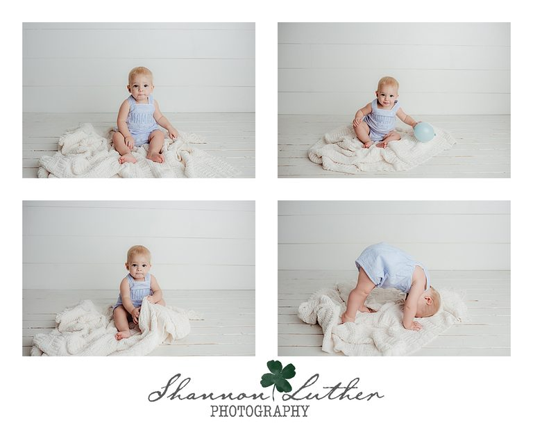 Monroe Louisiana Infant Portrait Photographer | Crew 12 Month Milestone Studio Portrait Session