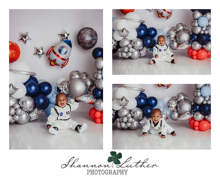 Monroe Louisiana Infant Portrait Photographer | Kasen 12 Month Milestone Studio Portrait Session